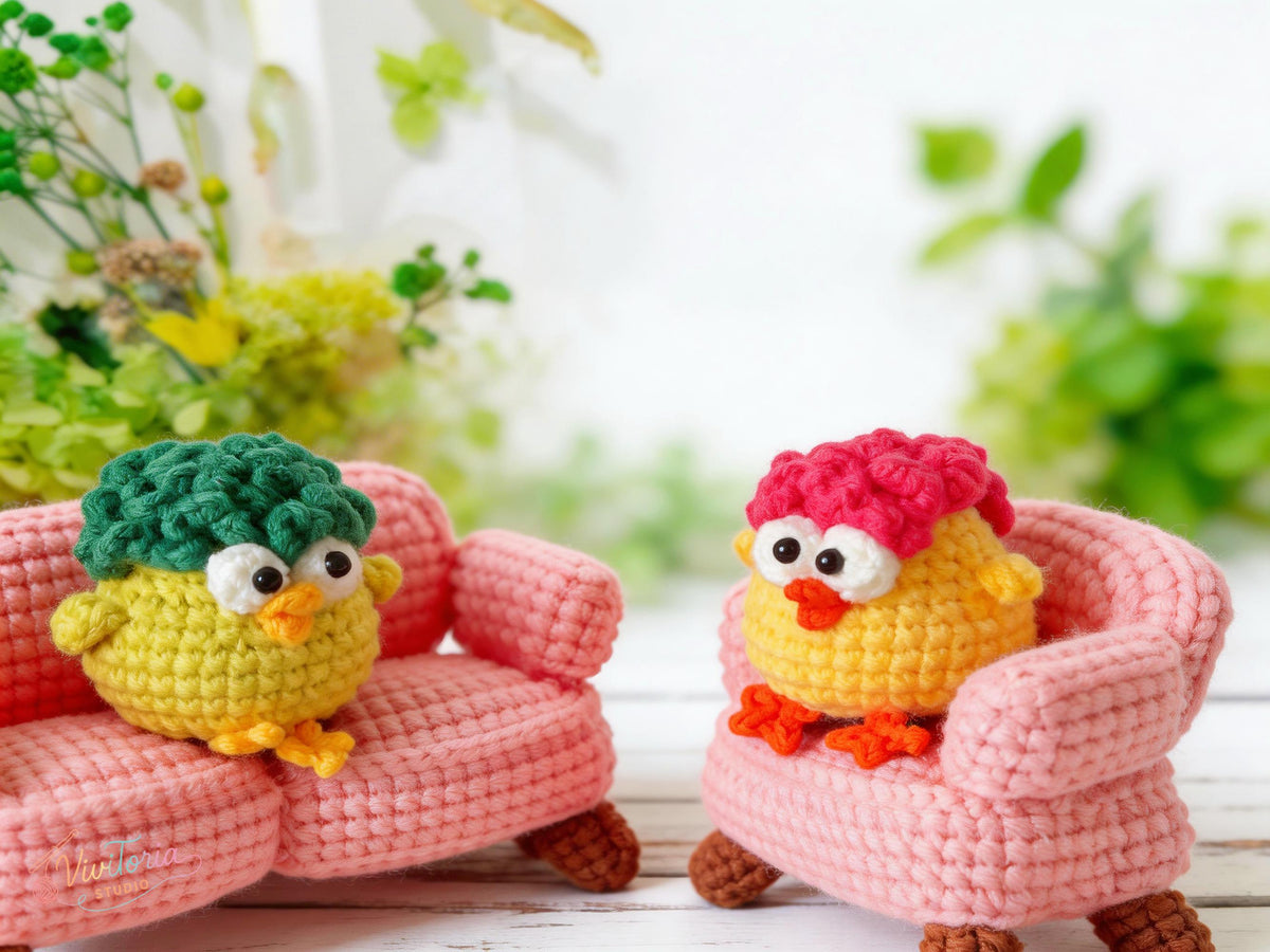 Chick Sofa Crochet Pattern Bundle