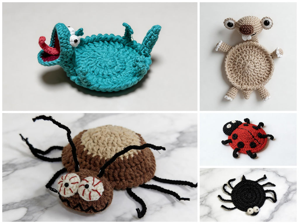20-in-1 Animal Crochet Coaster Pattern Bundle