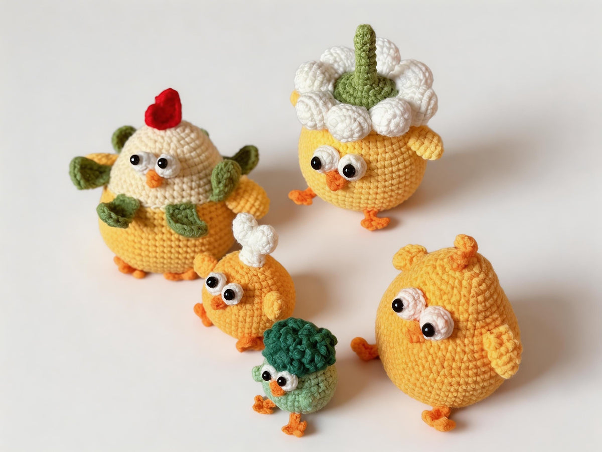 5-in-1 Chick Crochet Pattern Bundle