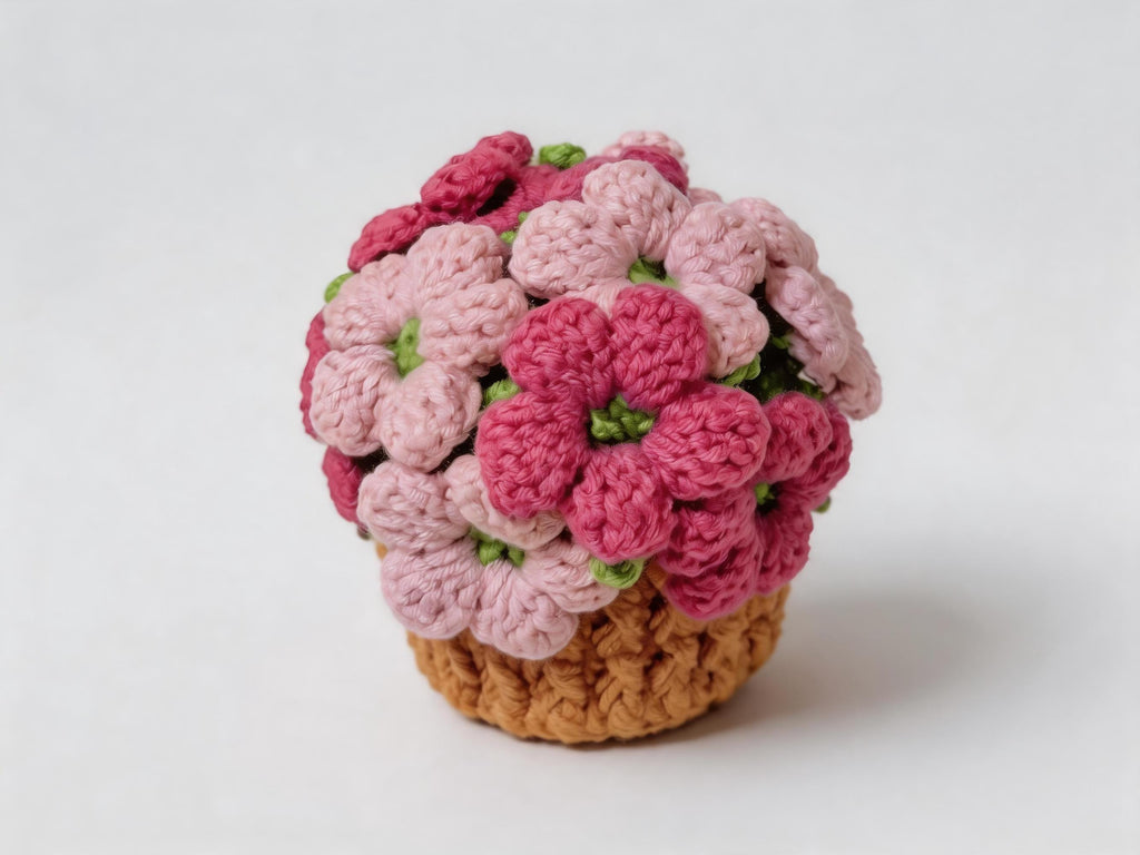 Hydrangea Coaster & Bouquet Blanket Crochet Pattern
