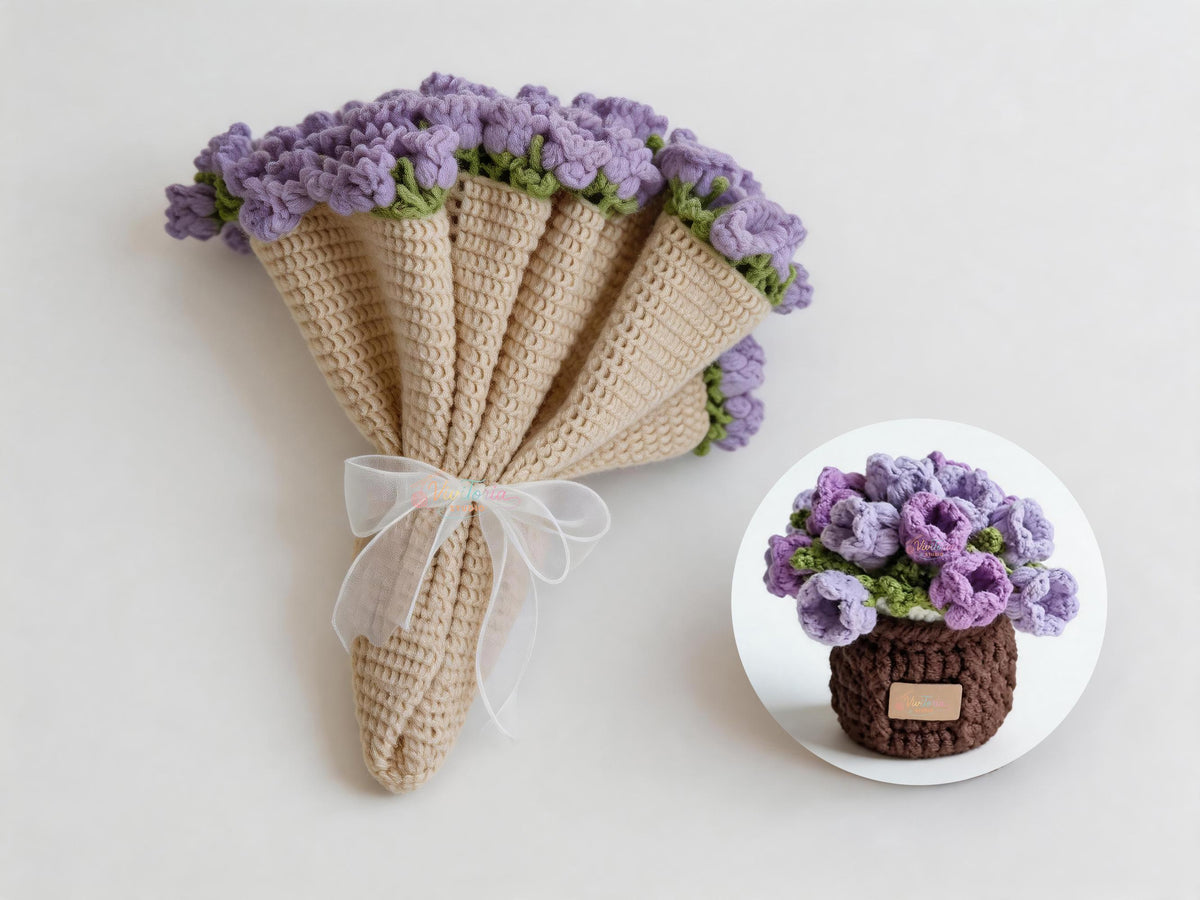 Lily of the Valley Crochet Coaster & Bouquet Blanket Pattern