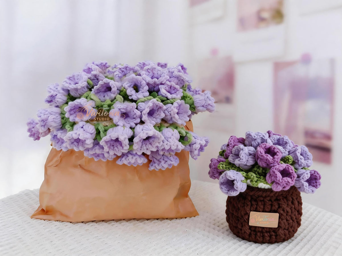 Lily of the Valley Crochet Coaster & Bouquet Blanket Pattern