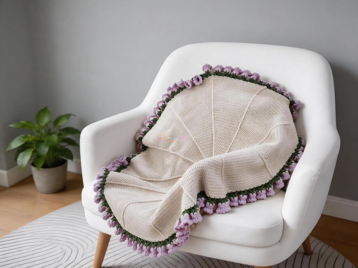 Lily of the Valley Crochet Coaster & Bouquet Blanket Pattern