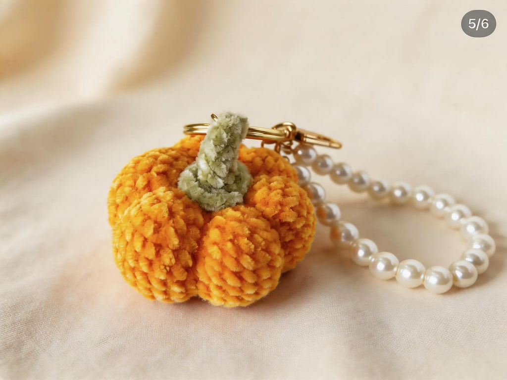 Pumpkin Keychain Crochet Pattern