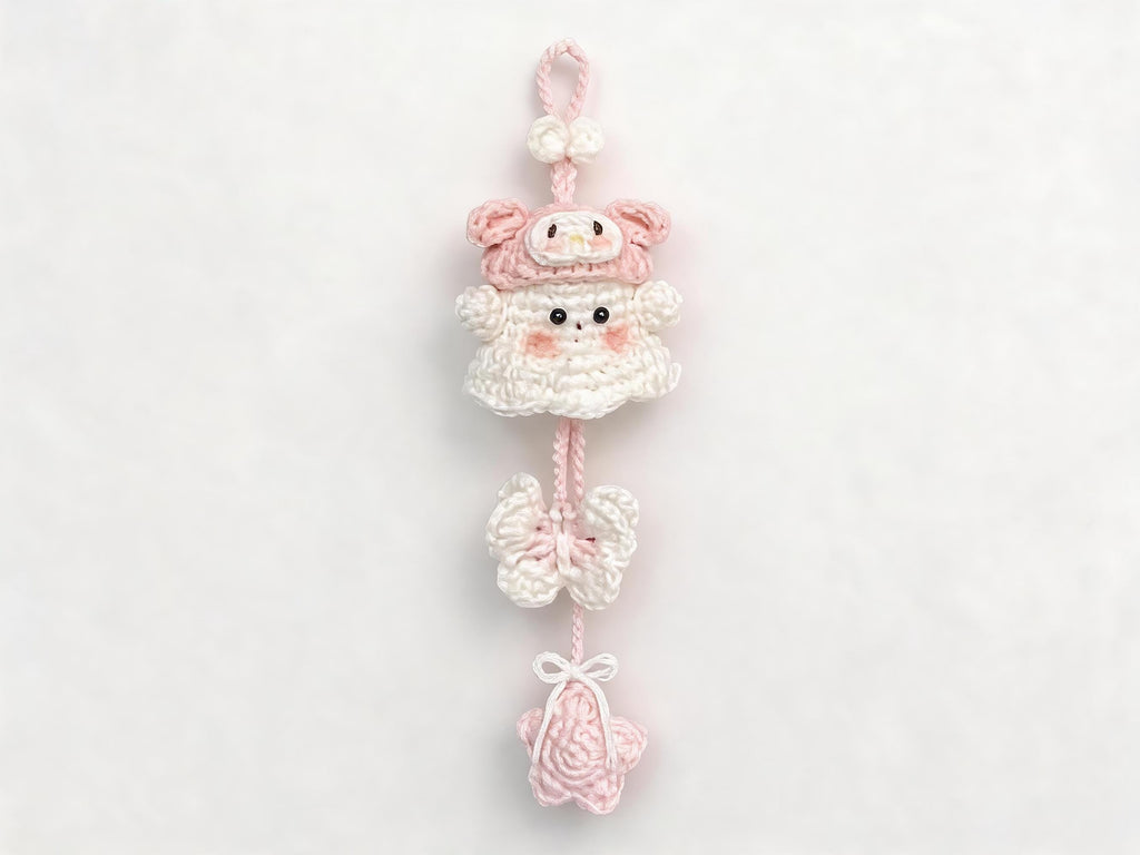 Halloween Ghost Car Charm Crochet Pattern