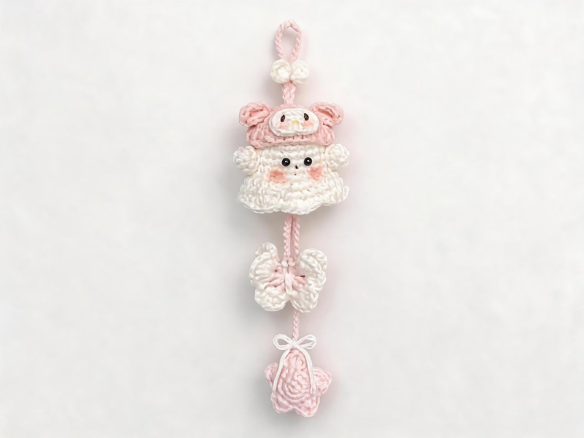 Halloween Ghost Car Charm Crochet Pattern