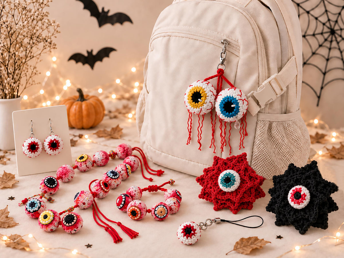 Creepy Eyeball Accessories Crochet Pattern