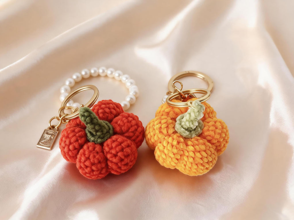 Pumpkin Keychain Crochet Pattern