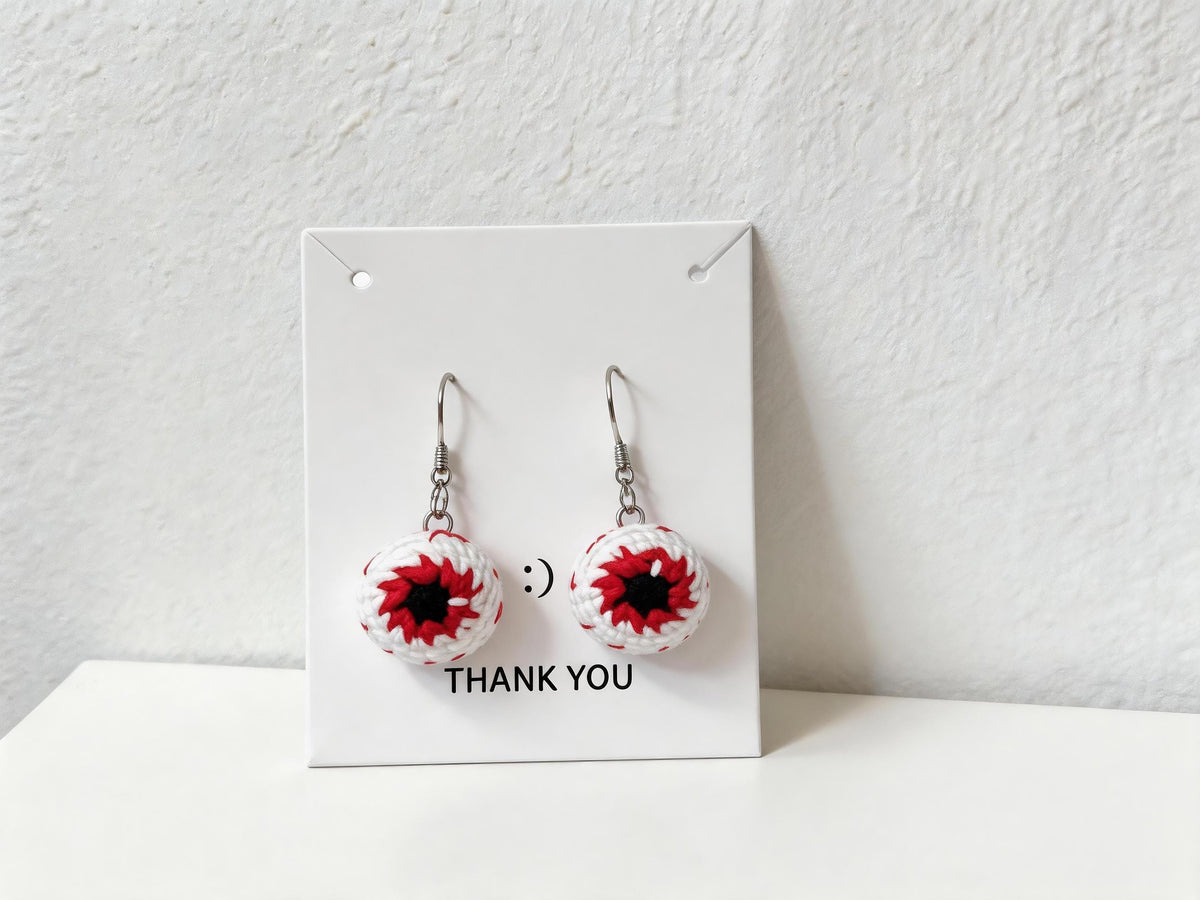 Creepy Eyeball Accessories Crochet Pattern
