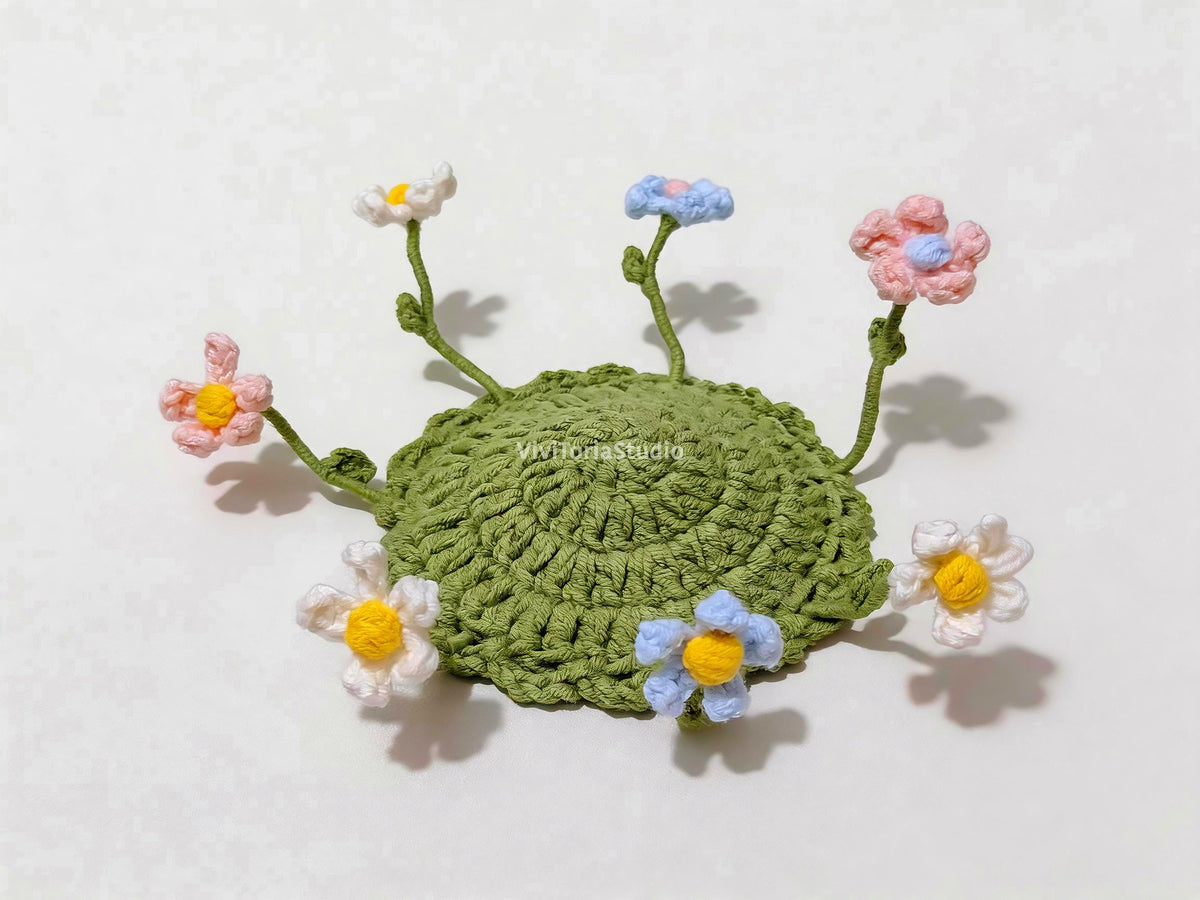 Blooming Pop-Up Coaster Crochet Pattern