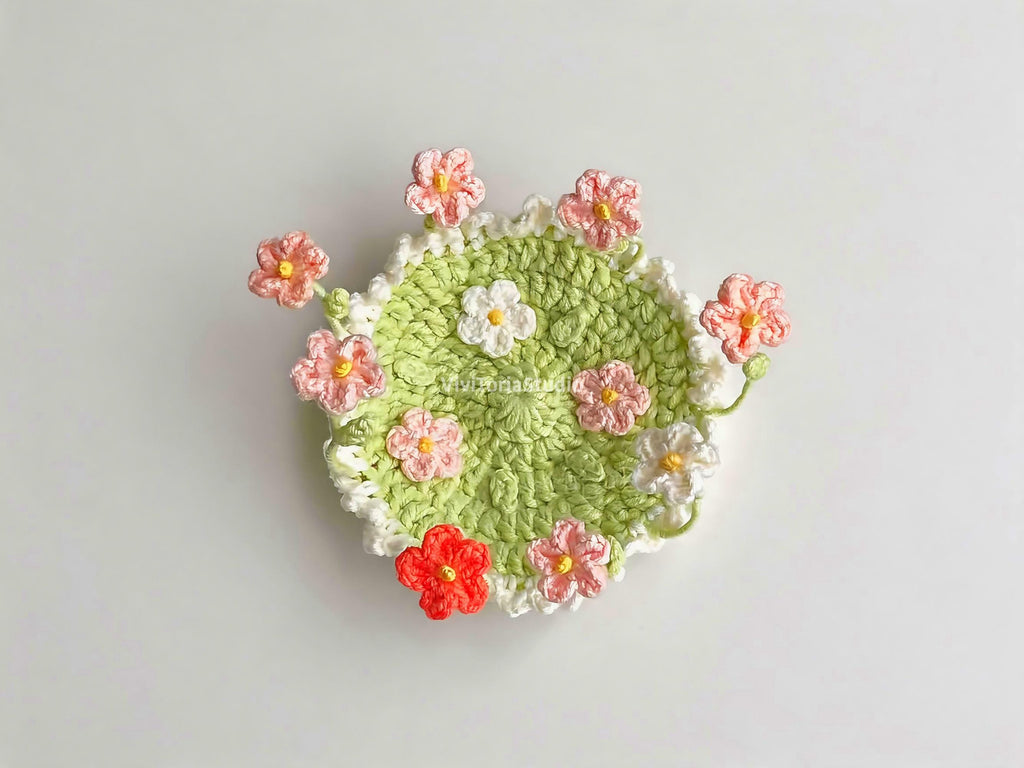 Blooming Pop-Up Coaster Crochet Pattern