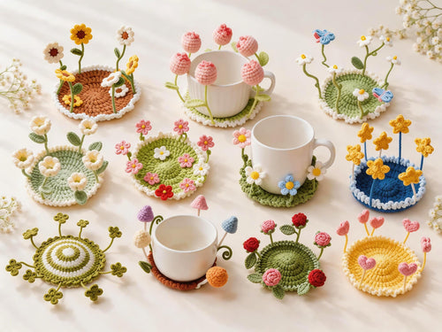 11-in-1 Popping Flower Coaster Crochet Pattern