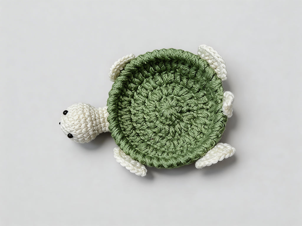 Pop-Up Turtle Coaster Crochet Pattern